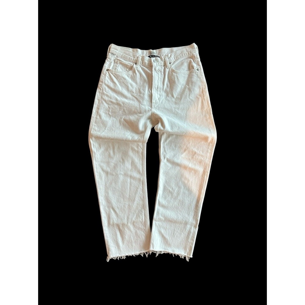 Citizens of Humanity Jeans Womens White Actual Sz 29x25 Daphne Crop Pants